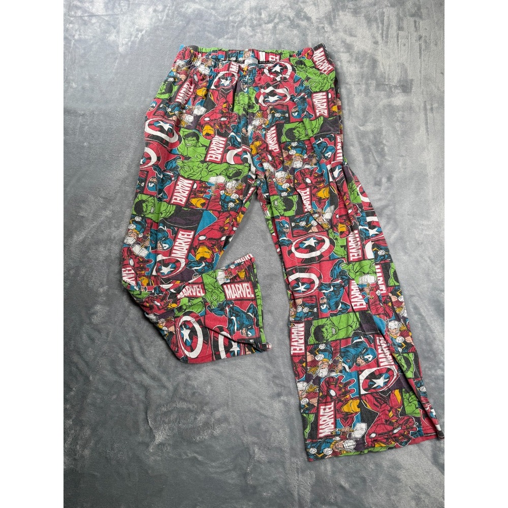 Marvel Avengers Lounge Pajama Pants Mens XL Multi Comic Strip Graphic Cotton